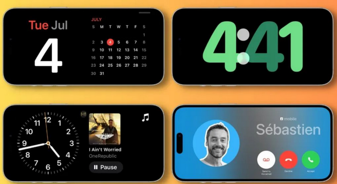 淅川苹果手机维修分享iOS17横屏充电待机显示有什么好处 