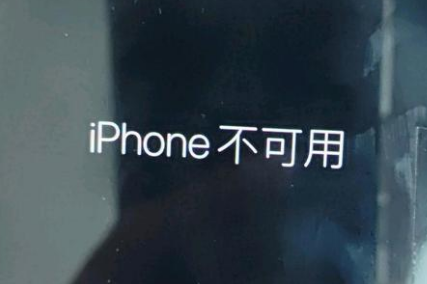 淅川苹果服务网点分享锁屏界面显示“iPhone 不可用”如何解决 